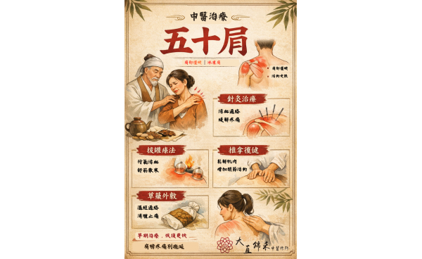 中醫針藥並用，解開「五十肩」的層層沾黏