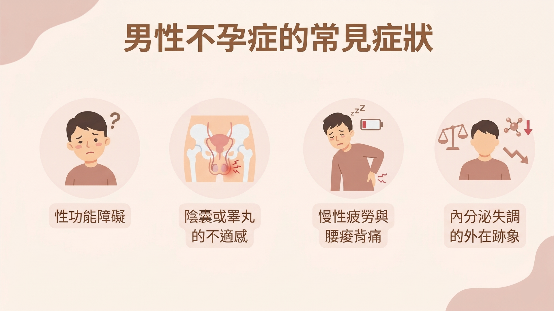 男性不孕症症狀