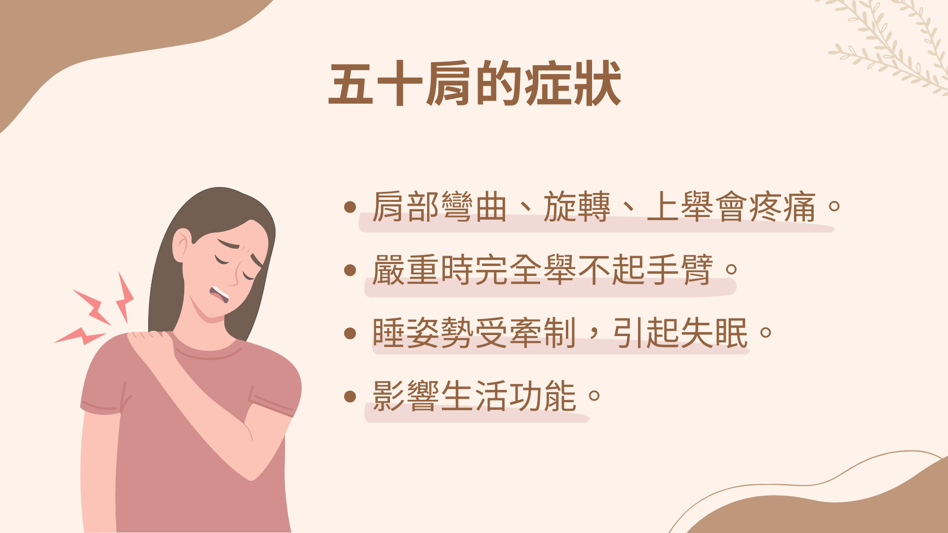 五十肩症狀